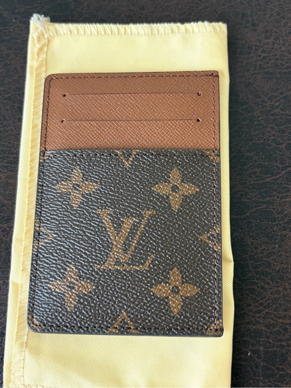 Monogram Canvas Card Holder New